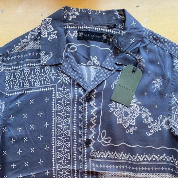 All Saints Bandana Shirt 